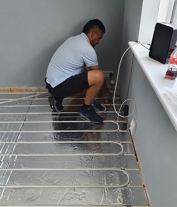 underfloor-heating-karndean-Floor-by-quickheat-uk-3 central heating engineers in Neasden London